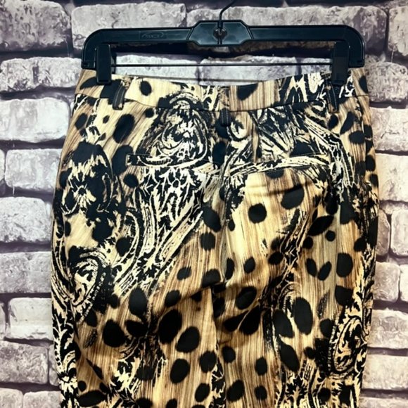 Chico's So Slimming Black, Brown & Ivory Crop Pants Size S/4 - Picture 6 of 8